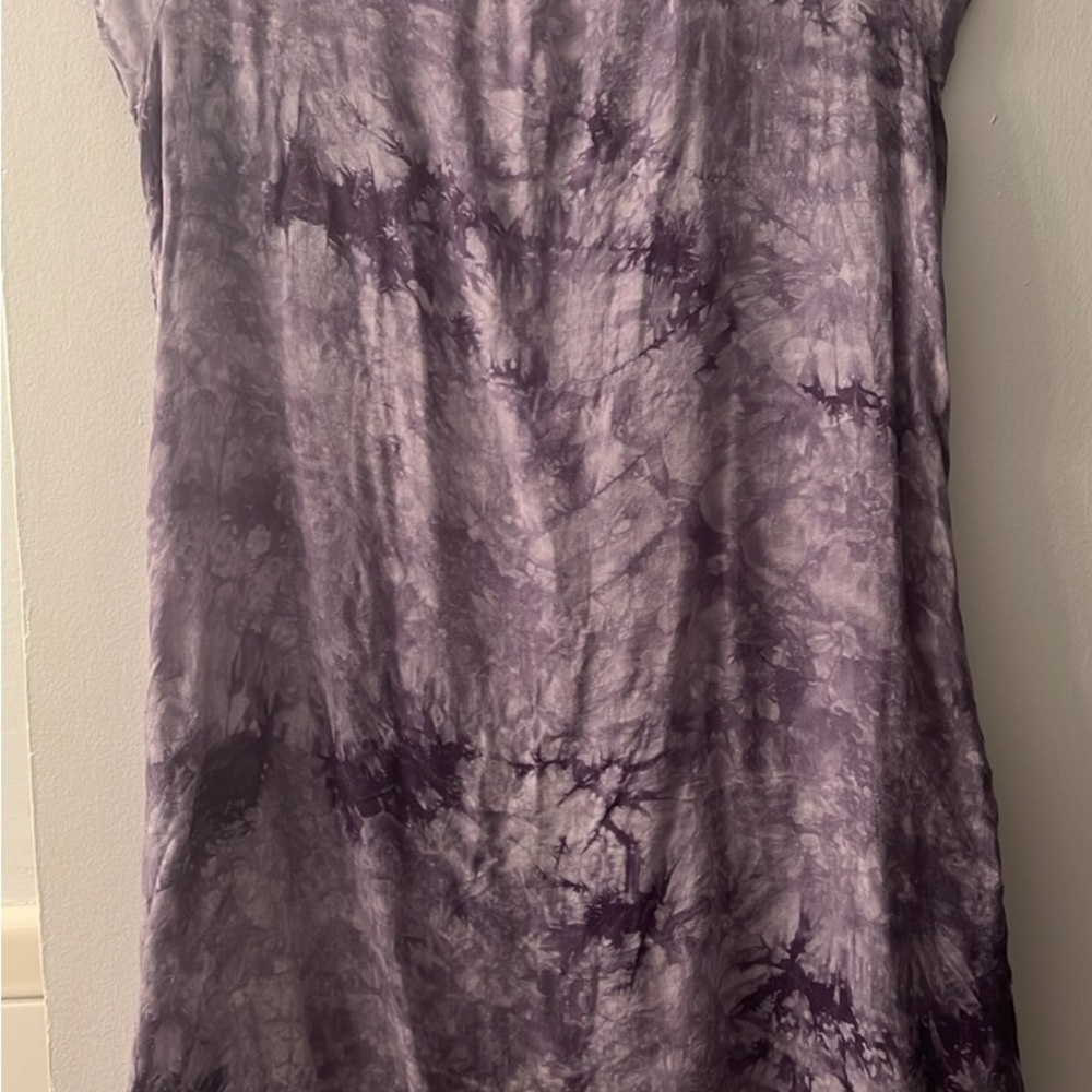 Purple Tie-Dye Dress